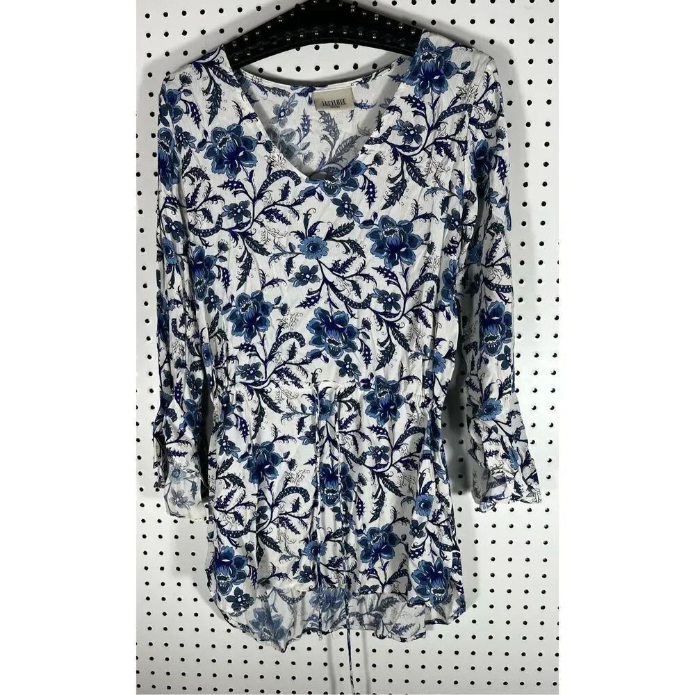 Lucy Love drawstring floral dress size XS